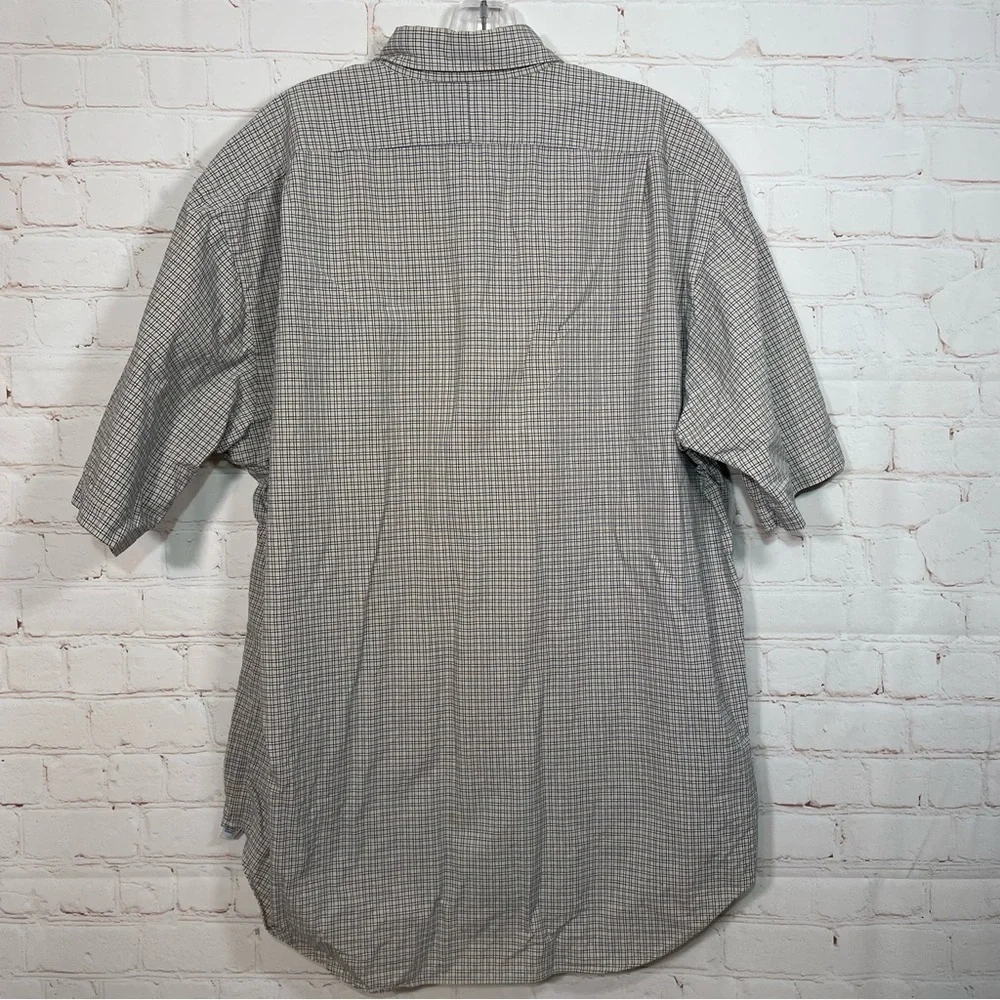 Polo Ralph Lauren Marlowe Mens Gingham Plaid Short Sleeve Shirt Size Large